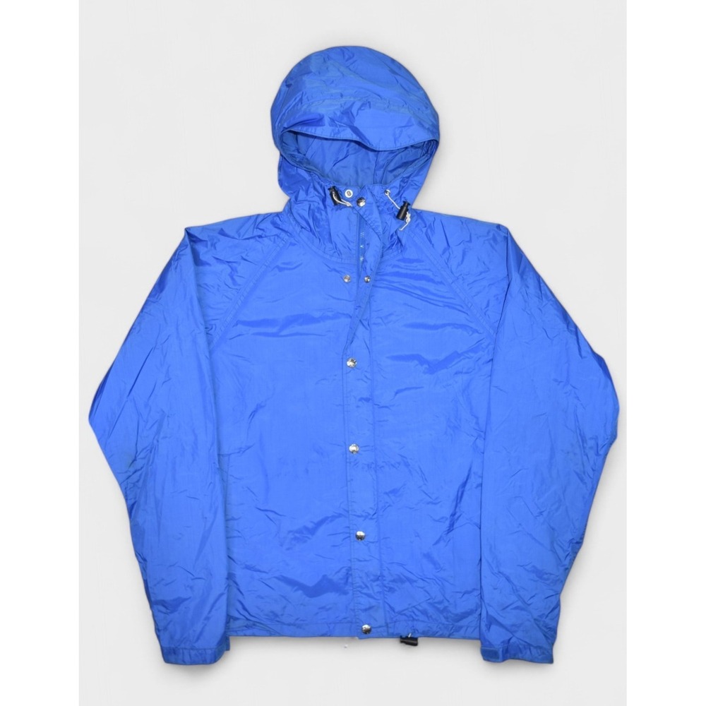 Vintage The North Face Jacket Mens Large Blue Goretex Rain Coat Made in USA